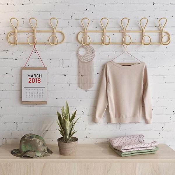 

hangers & racks rattan wall hook decor hanger rack stand stylist clothing clothes holder garments organizer hanging hooks storge for kids