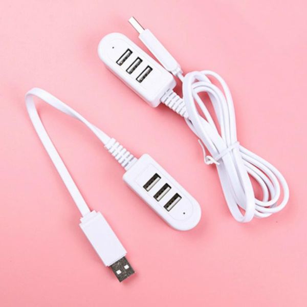 

hubs 1.2m 3 ports usb 3.0 hub multi splitter high speed hab 2.1a charger adapter for lappc computer accessories abs material