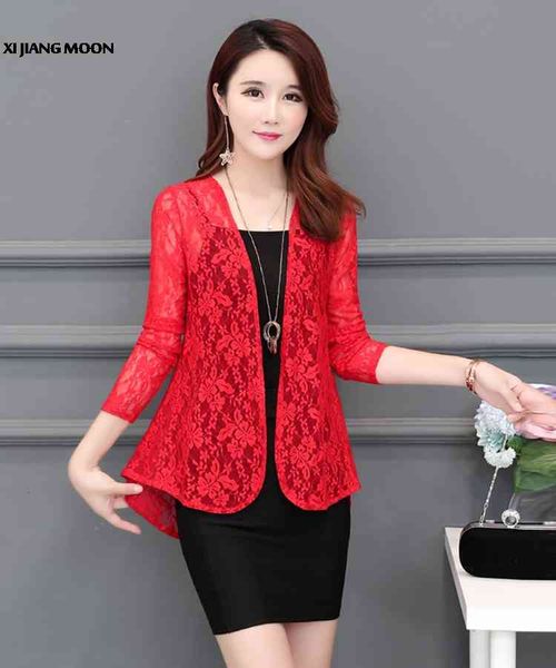 

women's jackets crochet cardigan, women's summer fashion, thin lace jacket, transparent chiffon cover rahb, Black;brown