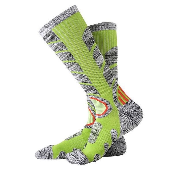 

sports socks winter hiking sock long tube ski deodorant non-slip insulation, Black