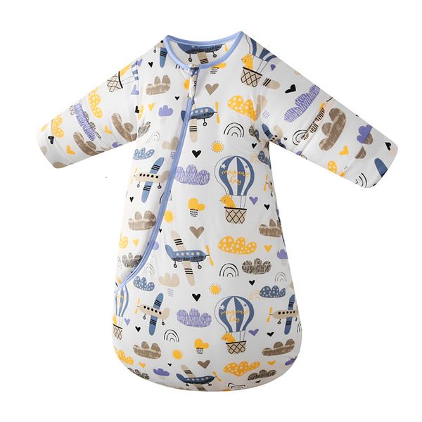 

2021 new baby organic sleeping bag detachable long sleeve wearable blanket envelope winter warm girls boys clothes bedding quilt 6aq1