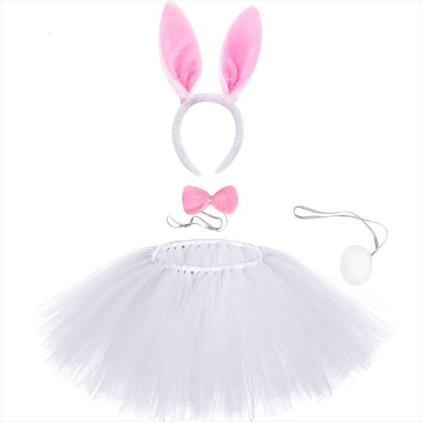 

white toddler rabbit tutu women skirt girls easter bunny tulle set kids birthday party holiday costume dance tutus, Blue