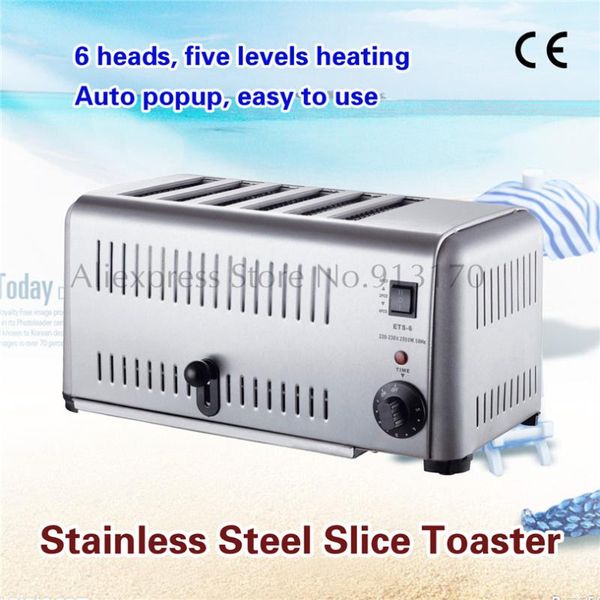 

bread makers commercial compact toaster stainless steel six slice