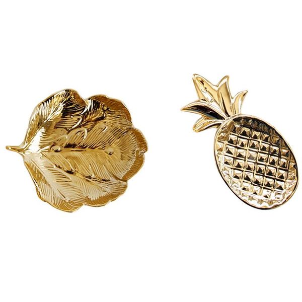 

jewelry pouches, bags 2pcs women's dressing table small objects earrings ring storage tray, & pineapple, Pink;blue