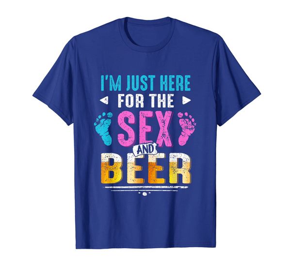

gender reveal i'm here just for the and the beer shirt, White;black
