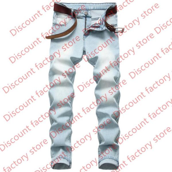 

mens jeans solid color motorcycle jeans men solid color jeans youth slim leggings casual fashion style, Blue