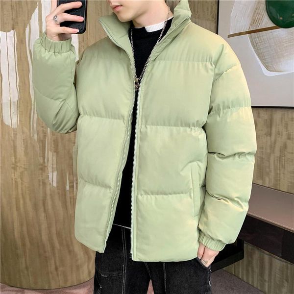 

men's jackets 2021 fall/winter down cotton jacket trend japanese tide brand thickened warm top, Black;brown