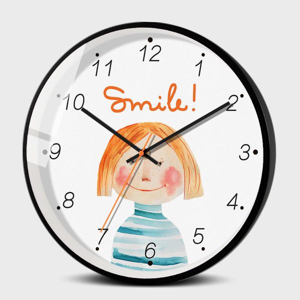

wall clocks mute clock cartoon simple modern fo rchildren room decorative reloj casa wood home decor arrival gg50gz
