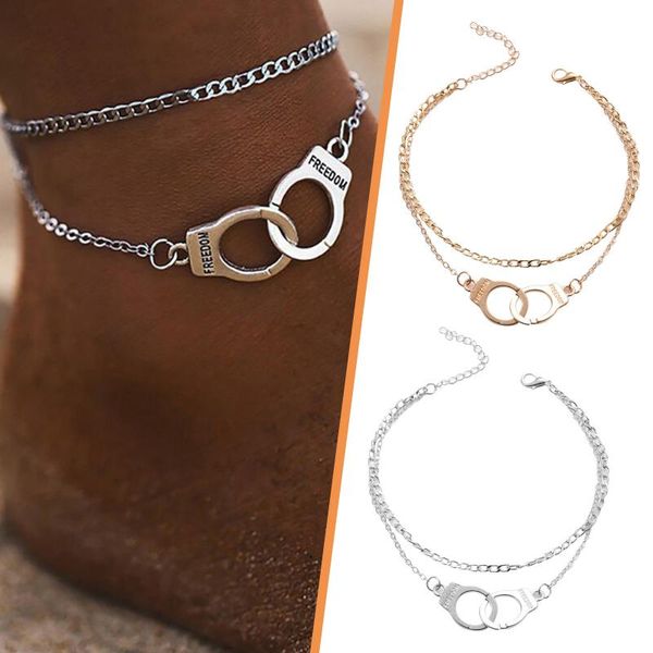 

anklets women's bohemian alloy anklet beach ocean cute design bracelet ankle foot leg chain jewelry 2021 r5, Red;blue