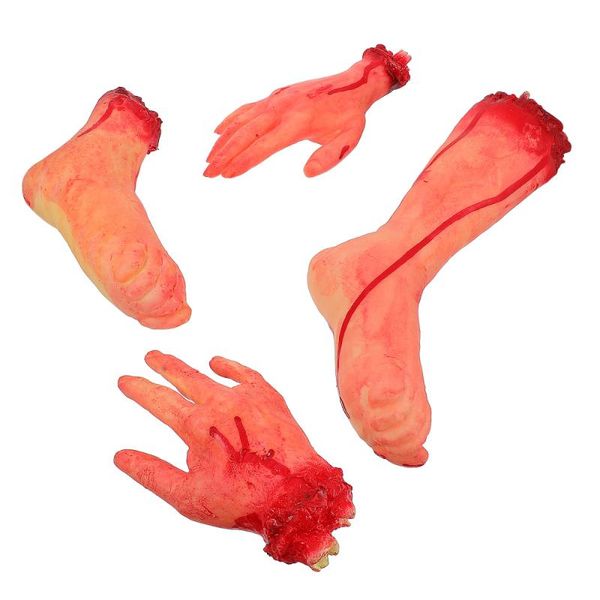 

decorative objects & figurines 4pcs bloody broken hands and feet horror prop decor supplies