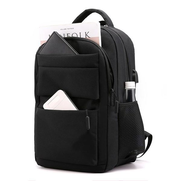 Backpack de grande capacidade Oxford Men Laptop 15,6 polegadas para meninos adolescentes Backpacks Backpacks Male Charging 2023