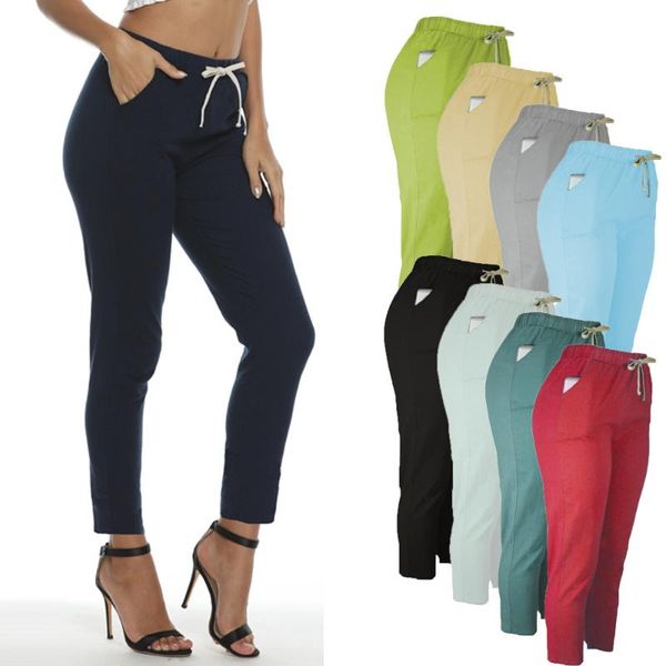 

women's pants & capris trousers women gothic streetwear clothes casual full length pockets plus size korean black boho, Black;white