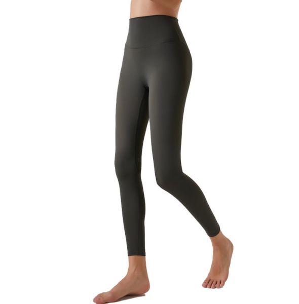 

women pant leggings large size nude yoga pants women's tight sportswear high waist comfortable peach running fitness pants, Black