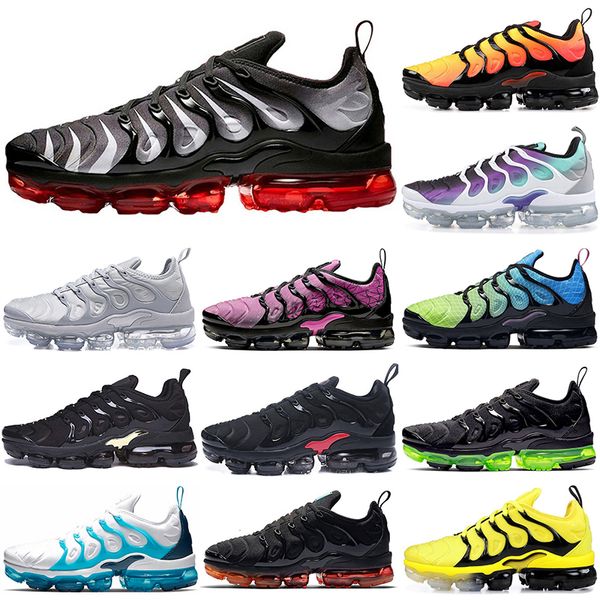 

Running shoes TN Plus men women Blue Fury core black Red Bumblebee Lemon Lime Hyper Violet voltage purple outdoor sneakers trainers sport size 36-45