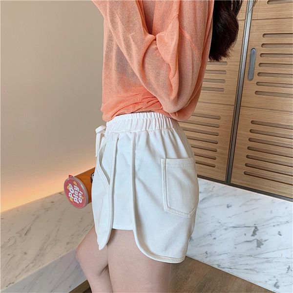 

yoga outfits high waist cotton women sports shorts female workout fitness running sport short quick dry sportswear, White;red