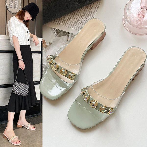 

slippers women's summer fashion root comfortable sandals, Black