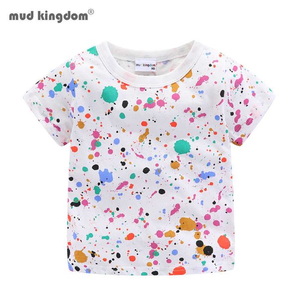 

mudkingdom boys t-shirts colorful graffiti fashion summer short sleeve 210615, Blue