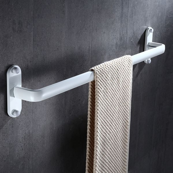 

2021 new holder, rack,towel rail,towel bar 60 cm nail white aluminum bathroom accessories towel rail l0bg