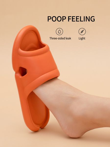 

2021 new slippers leak hole indoor women shoes men slides bathroom non-slip home slipper summer soft pool beach sandals 1f3n, Black