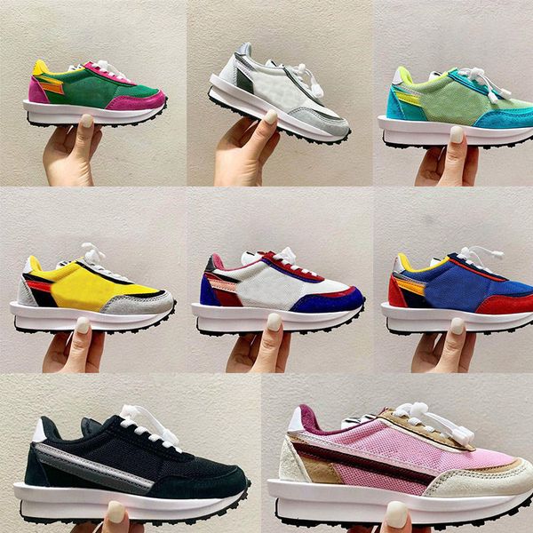 

toddlers lvd waffle daybreak sa cai infant kids running shoes dbreak joint section newborn baby trainers neon blue yellow small boys girls c, Black