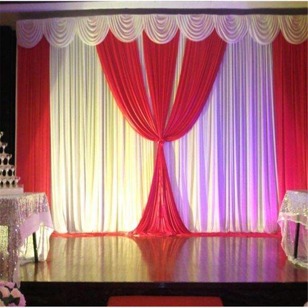 

party decoration wedding background backdrops 6m/20ft (w) x 3m/10ft (h) curtain props stage veil