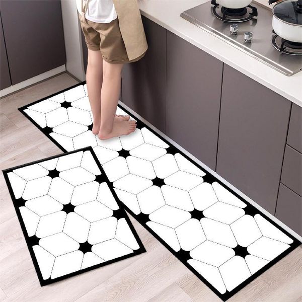 

carpets lattice carpet waterproof kitchen household washable strip modern door home decoration