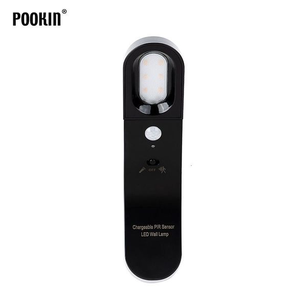 

2021 new porttil recarregvel led inteligente noite auto pir corpo movimento ativado sensor de luz da parede armrio cozinha jlpm