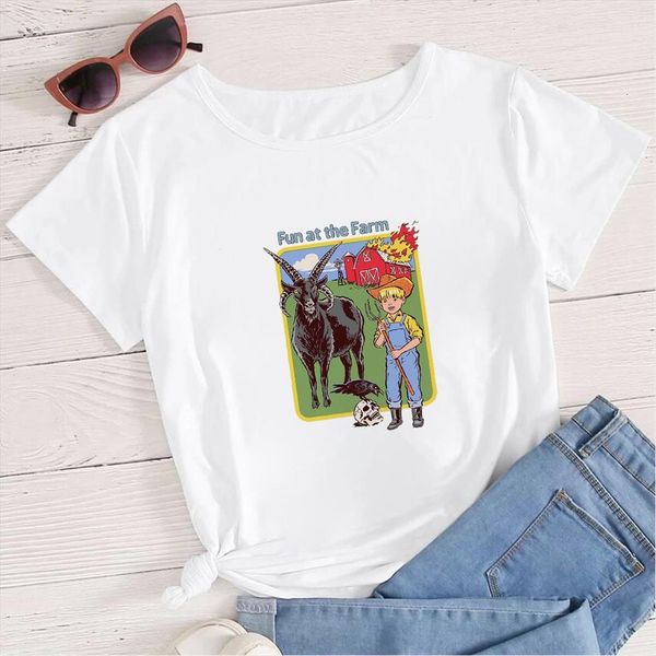 

harajcku piroquinesis para principiantes womens t shirt camiseta printed short sleeve friends forever hipster, White