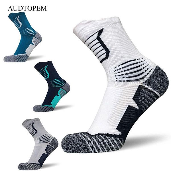 

sports socks 2021 outdoor sport bike sock breathable cycling badminton soccer basketball walking running tennis, Black