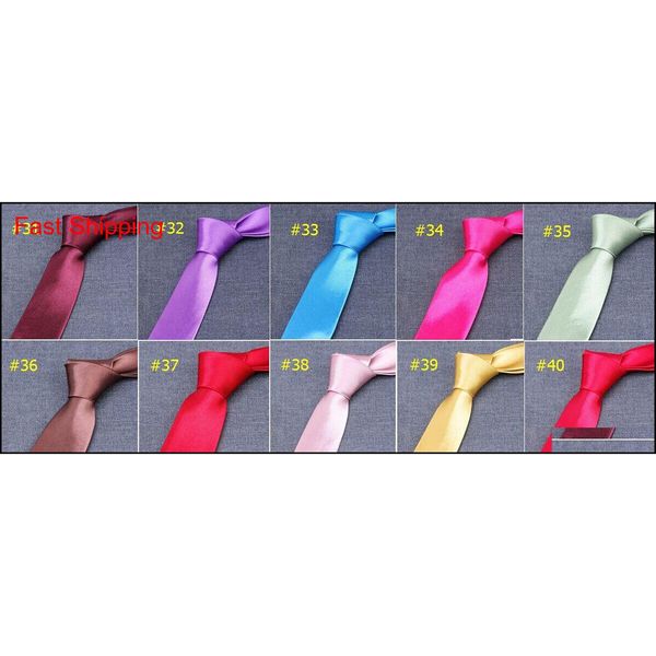 

men's tie 50 colors 8*145cm necktie occupational solid color arrow tie for father's day men's business tie christmas qylnxi b, Blue;purple
