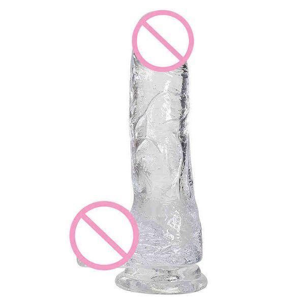 Nxy Dildos Dongs Künstlicher realistischer Silikon-Penis, großer weicher Kunststoff-Dildo für Frauen, Sexspielzeug für Erwachsene, 0106