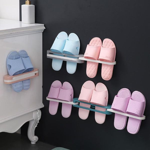 

clothing & wardrobe storage multifun shelf 3 in 1 shoe holder bathroom/livingroom wall mounted rack hanging slipper towel racks