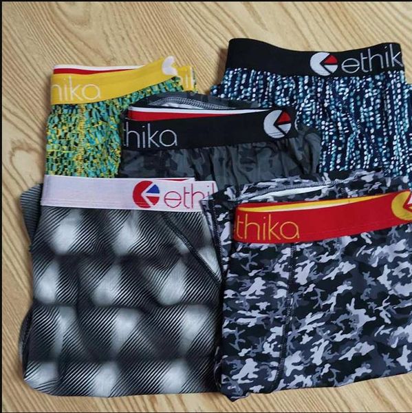 

2020 random styles in stock ethika mens boxer underwear sports hip hop rock excise underwear sales underpants comfortable breathable64534, Black;white