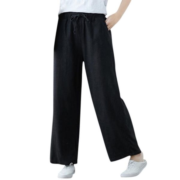 

women's pants & capris ostrich women loose cozy solid tummy control workout trousers high waiste stretch pant flare t7, Black;white