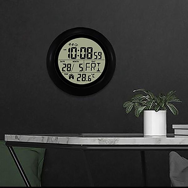 

other clocks & accessories multi-functional electronic digital clock calendar double alarm mute temperature time watch wall decor for home k