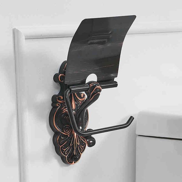 

bathroom storage & organization paper holders toilet wall mounted brass roll tissue holder for towel accessories black wc shelf wf
