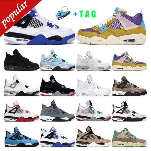 

7-13 mens basketball shoes 4s jumpman 4 taupe haze desert moss university bule white oreo cement black cat women sport sneaker trainers