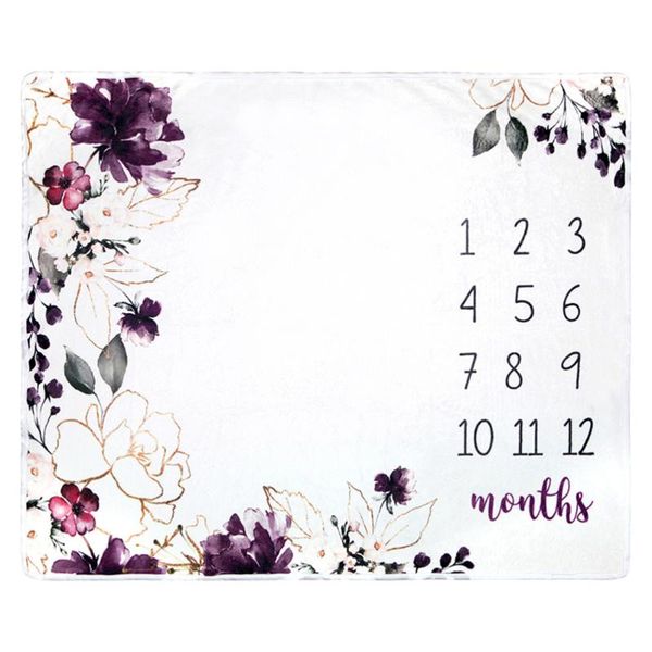 

1pc creative background blanket baby first birthday milestone blanket