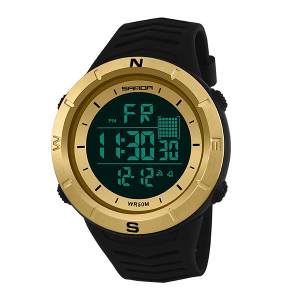 

wristwatches mens digital wrist watch shockproof waterproof women's clock 2021 fashion brand women sport eletronico watches 6001, Slivery;brown