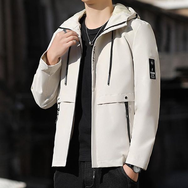 

men's jackets 2021 jacket for men style clothing techwear windbreaker hoodies clothes oversized long sleeve korea fashion man coat, Black;brown