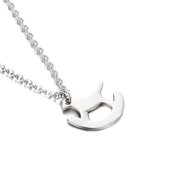 

chains fashion stainless steel multisizes link bamoo chain necklace jewelry for pendant gift, Silver