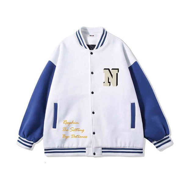 

women's jackets jaqueta feminina solta outono all-match esportes e lazer casaco feminino cardigan uniforme de beisebol casal roupas fe, Black;brown