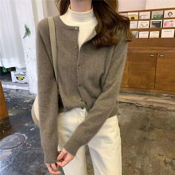 

racing jackets cashmere sweater cardigan women single breasted long sleeve elegant vintage jumper solid wool knitted autumn winter outwear, Black;red