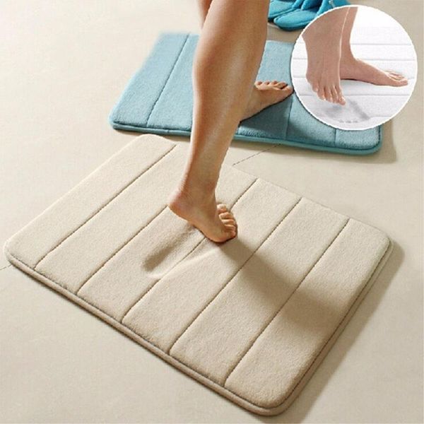 

bath mats 11 colors microfibre soft rugs home shower pad bathroom bedroom carpet anti-skid rug floor mat size: 40 x 60cm/50 80cm