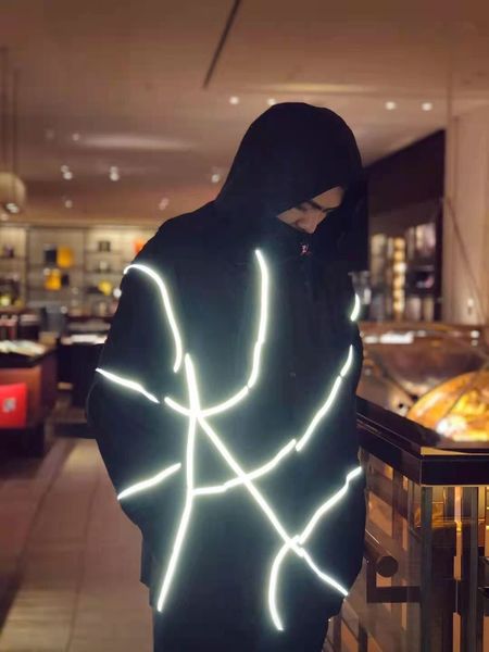 

2021 spring lastest casual mens womens noctilucence jackets, Black;brown