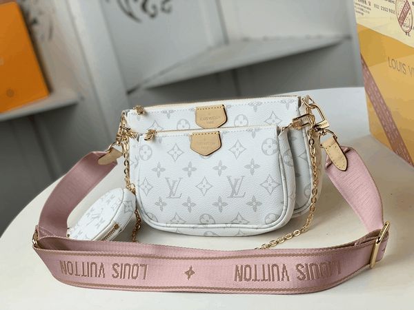 

louis's vutton's designers favorite multi pochette accessories shoulder bags women crossbody purse handbags coin wallet with date