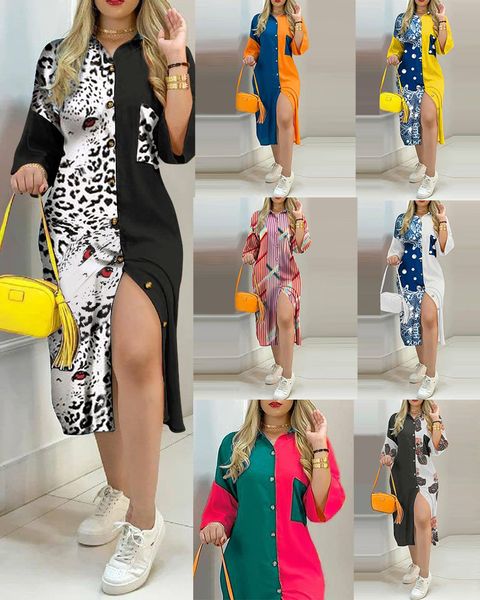 

q63082021 new pocket button contrast dress, White;black