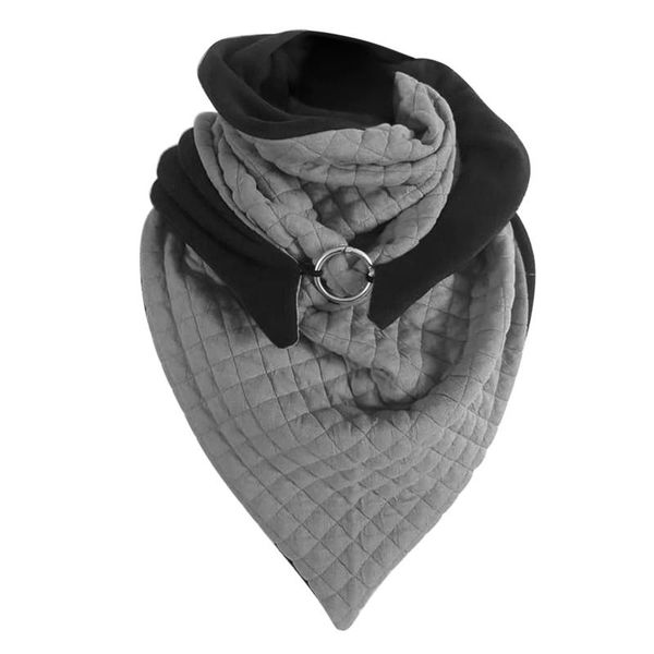 

scarves 2021 fashion soft women warm winter printing button shawls casual wrap foulard femme c0, Blue;gray