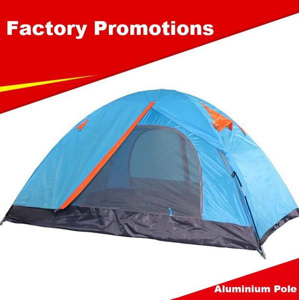 

factory outlet outdoor aluminium pole double person double layer caulking camping tent camping tent anti-rain