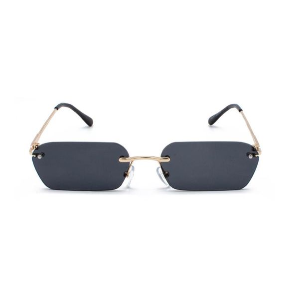 

uv400l47 lens design brand sunglasses glasses vintage oec fashion ladies women cpo women transparent for sun rectangle rimless kvqnv, White;black